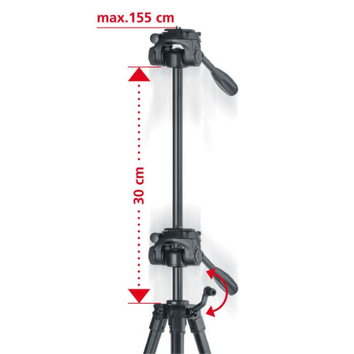 LaserLiner FixPod 155cm Ανυψωτικός Τρίποδας με Λαβή