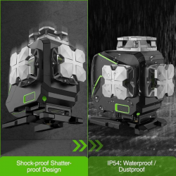 Huepar S04CG - 4D laser σταυρού με Bluetooth και χειριστήριο