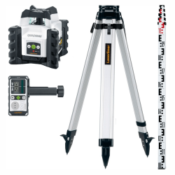 Laserliner Quadrum Compact G 210S Set 165cm | Περιστροφικό Πράσινο Laser με Δέκτη και Τρίποδο