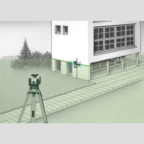 Laserliner Quadrum Compact G 210S Set 165cm | Περιστροφικό Πράσινο Laser με Δέκτη και Τρίποδο